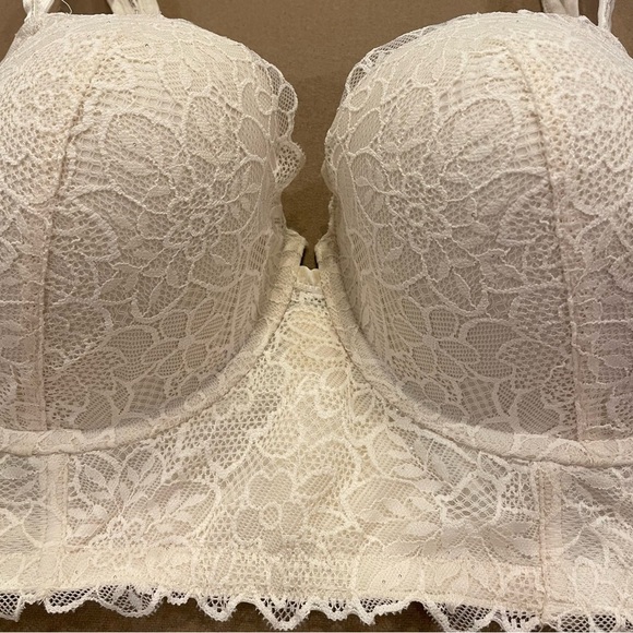aerie Balconette Ivory Lace Bra Size 38DD - Picture 3 of 8